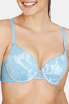 Zivame Sunset Mimosa Push-Up Wired Medium Coverage Bra - Alaskan Blue — thumbnail 4